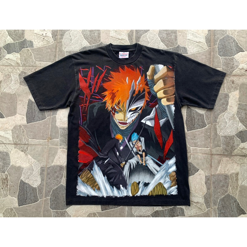 Kaos Tshirt Bleach Ichigo Vs Grimmjow ( Hiptrack Blank )