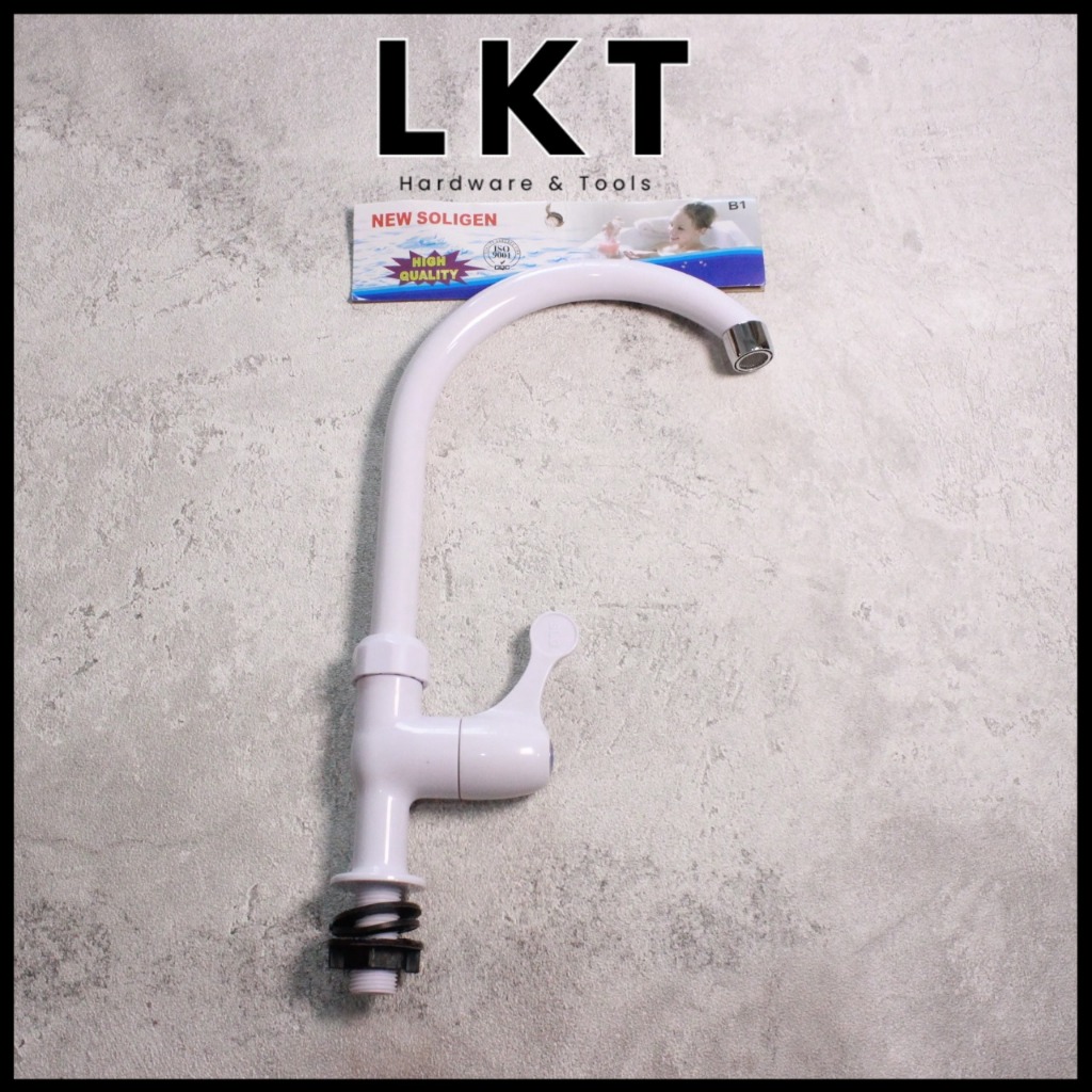 SOLIGEN Kran Air Wastafel Model Angsa Bahan PVC / Chrome - B1 B2 B3 B4 B5 - 5221 5222