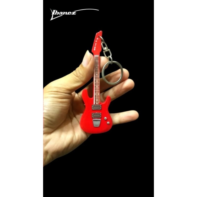 GANTUNGAN KUNCI GITAR IBANEZ RED
