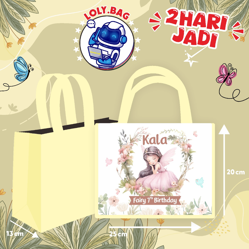 

Tas Ultah / Tas Ulang Tahun Murah/Goodie bag murah/souvenir ultah/Tas tema Fairy Tale
