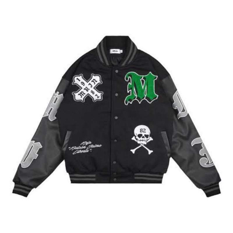 MRJN Black Varsity Size - M