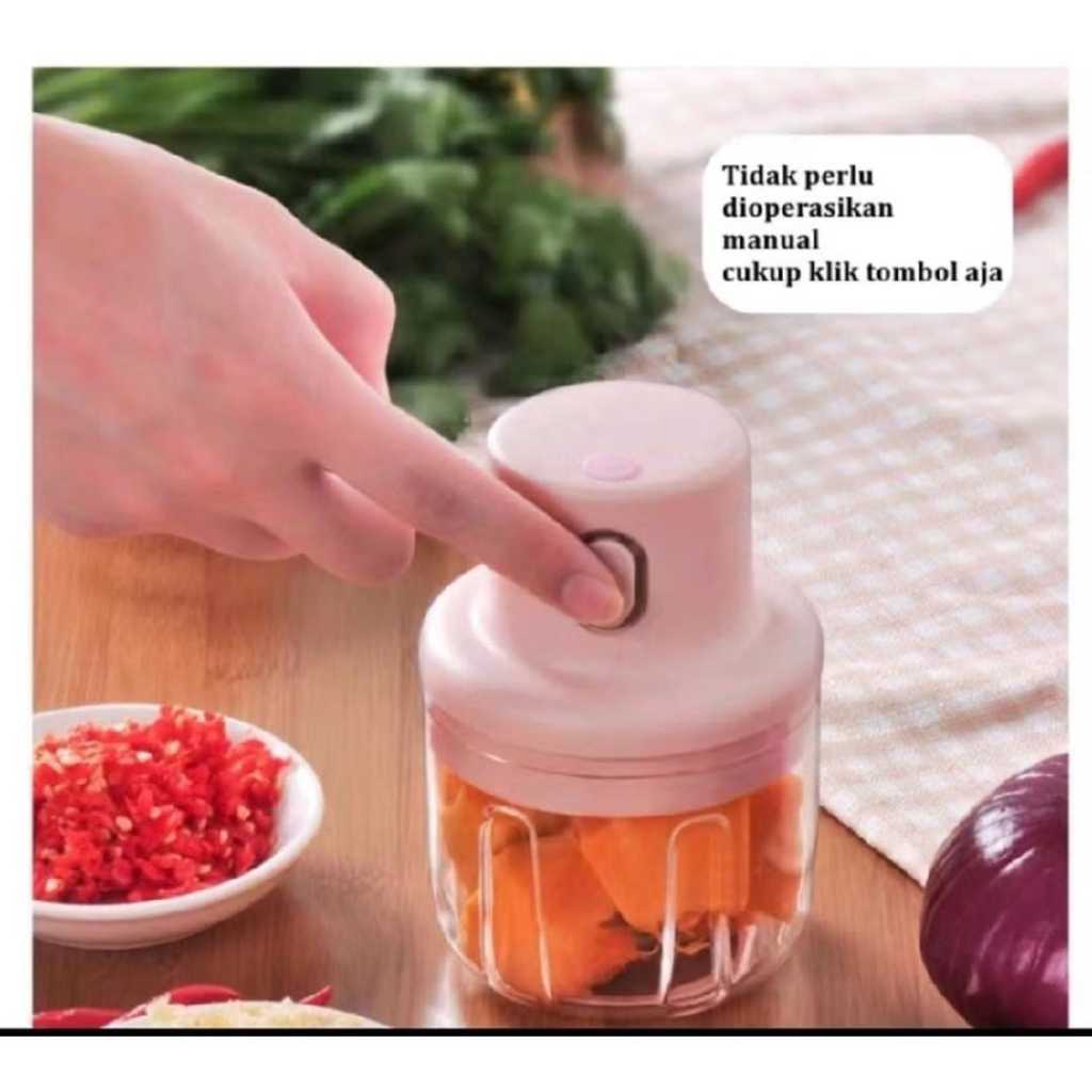 Blender Portabel Elektrik Tanpa Kabel / Mini Chopper