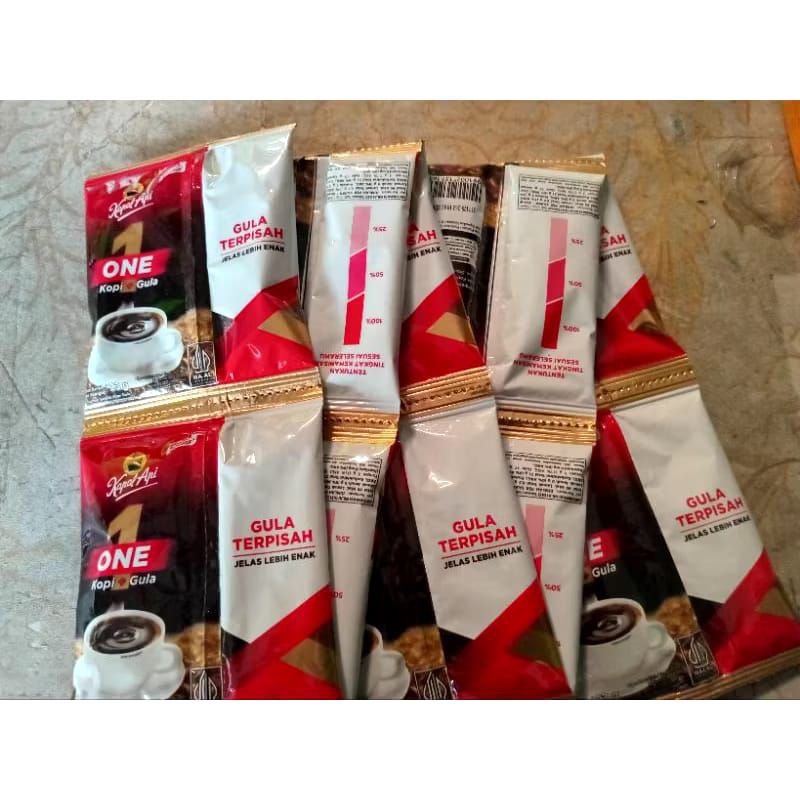 

Kapal Api One Kopi + Gula terpisah isi 10 sachet