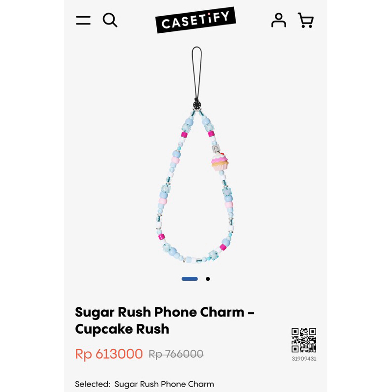 casetify phone strap charm