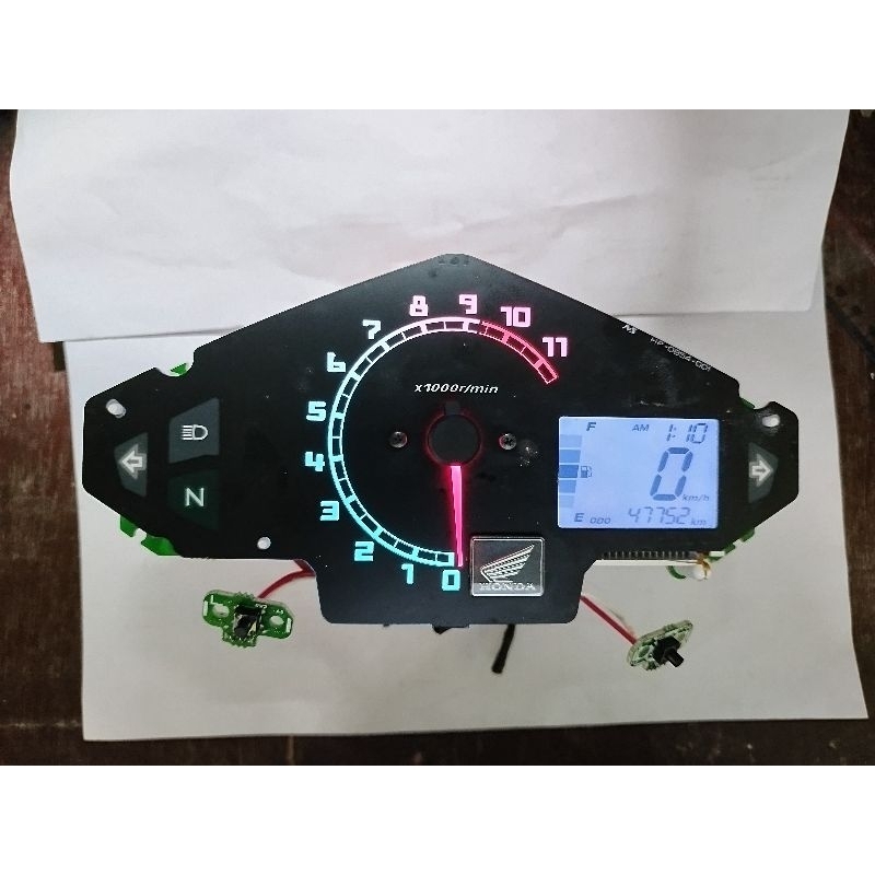 mesin speedometer spidometer honda megapro monoshock custom ori copotan