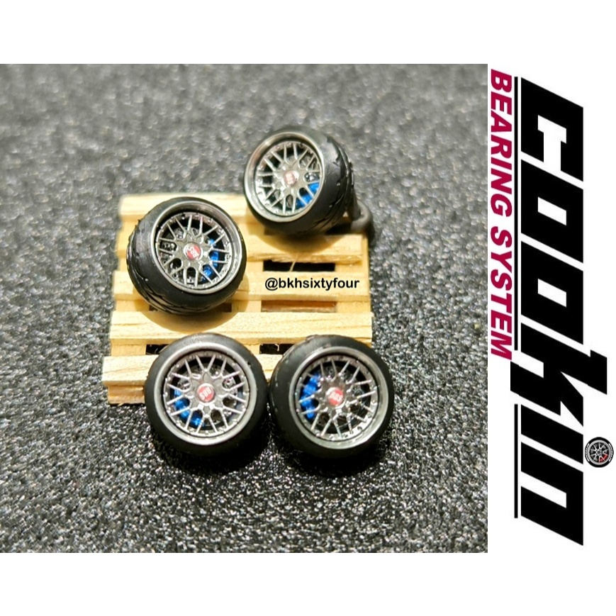 COOKIN BEARING CX2 BBS RS-II 10mm HIGH DETAILING Diskbreak+Bearing ROLLING TERLAMA