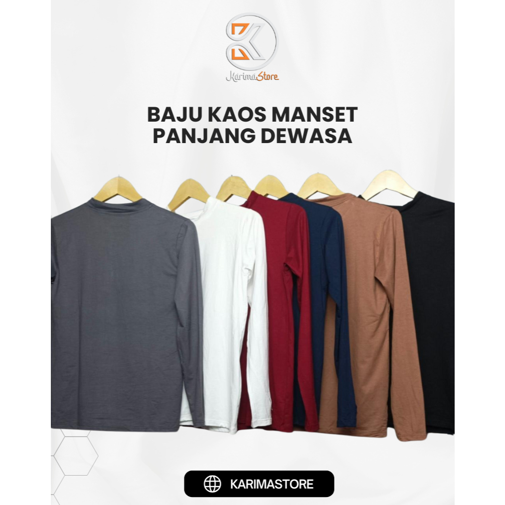 Baju Kaos Manset Panjang Dewasa