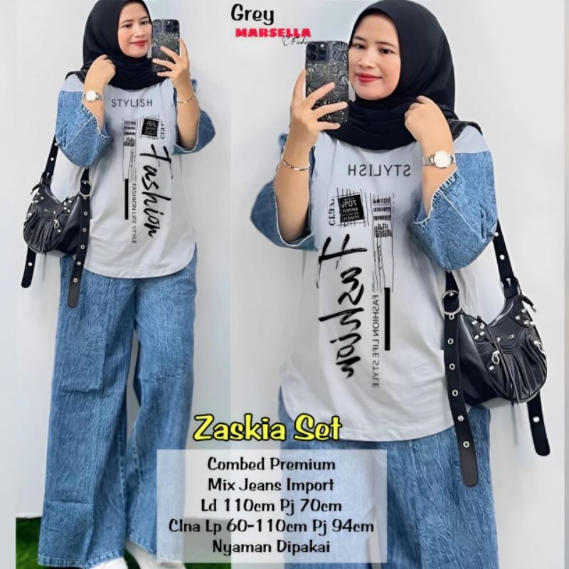 Zaskia set/Setelan wanita
