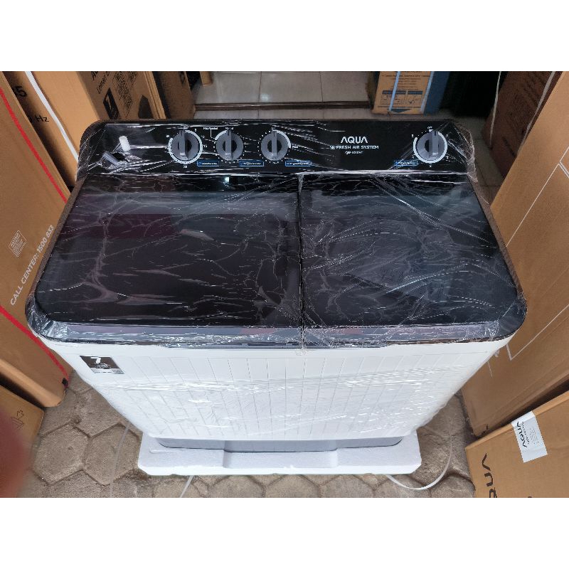 mesin cuci aqua 10 kg 2 tabung/mesin cuci aqua 1010HT