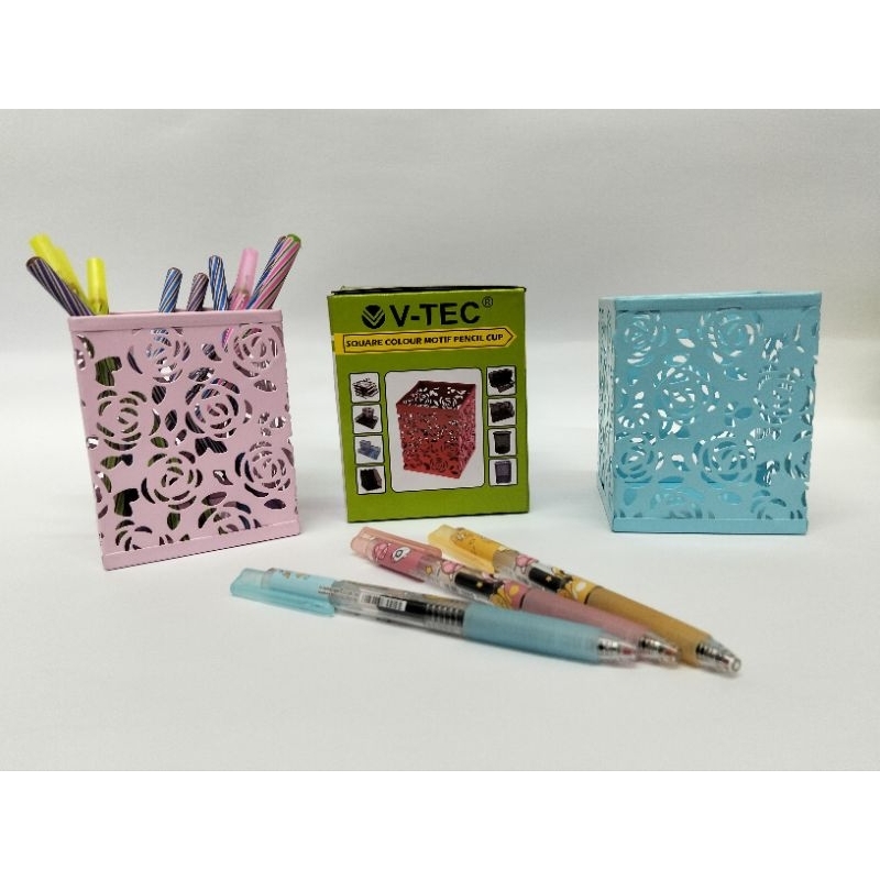 

V-TEC Vtec Desk Pen Kotak VT-1507 Color/ Warna / Tempat Pensil Pulpen Kotak murah