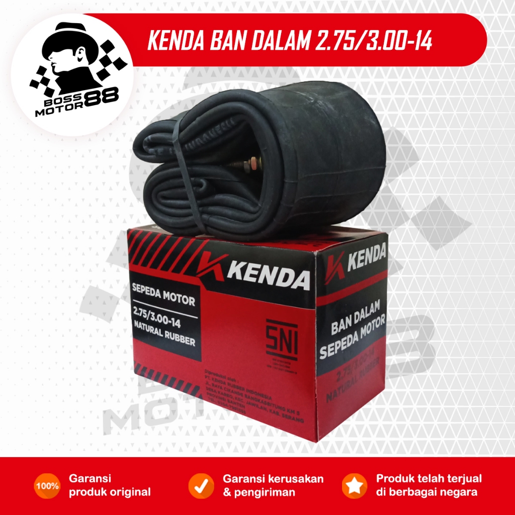 BAN DALAM MOTOR KENDA 275/300-14 BAN BELAKANG 90/90-14 VARIO BEAT SCOOPY OLD ORIGINAL