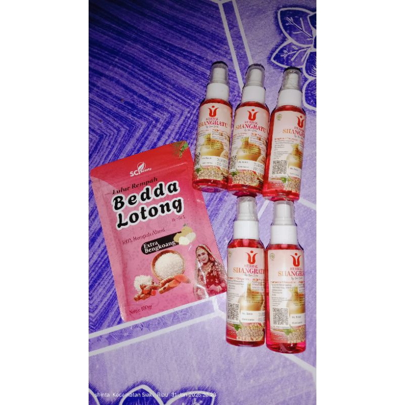 

5 BOTOL HERBAL SANGRATU ORIGINAL BY SARI SALON (free lulur)