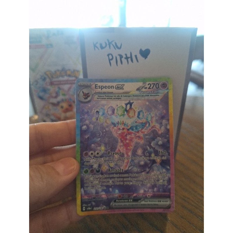 Espeon EX SAR Kartu Pokemon Espeon SAR 211/187 SAR