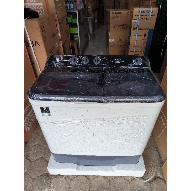 mesin cuci aqua 10 kg 2 tabung/mesin cuci aqua 1010 HT