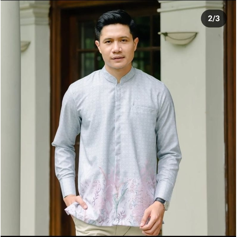 Baju Koko Dewasa Tropical Garden by Ainayya (Blossom)  - Preloved