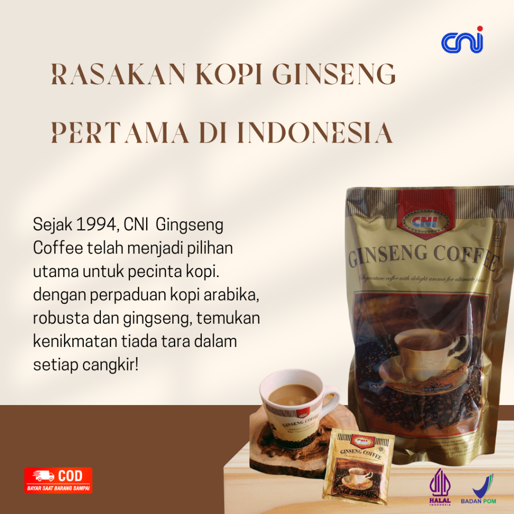 

CNI Kopi Ginseng asli original