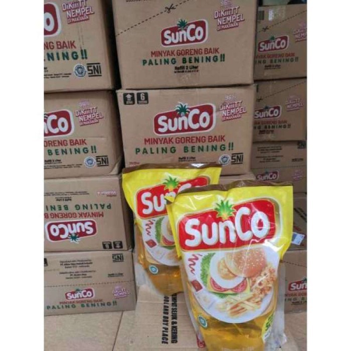 

(READY) MINYAK GORENG SUNCO 2 LITER (1 DUS 6pcs)