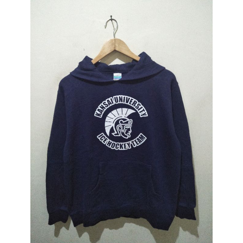 jaket hoodie united athle biru tua second original