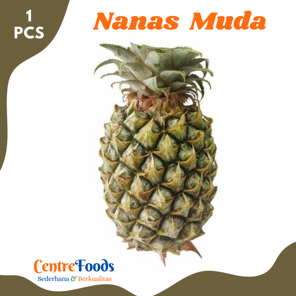 

NANAS MUDA Hijau - Buah Nanas Muda Selai Rujak Utuh Fresh | 1 Buah [ Harga Per PCS ]