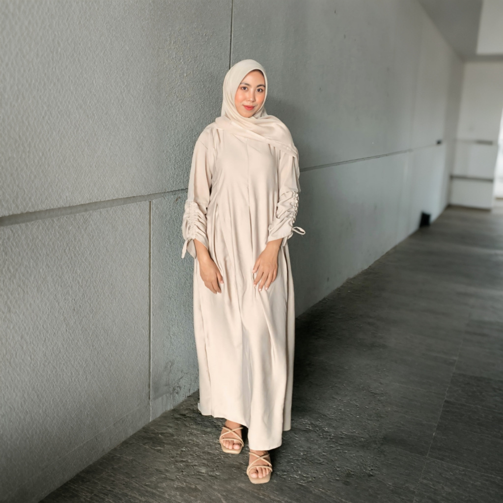 Gamis Dress Polos Wanita Muslim Premium Termurah Terbaru - Syakila Rafanda
