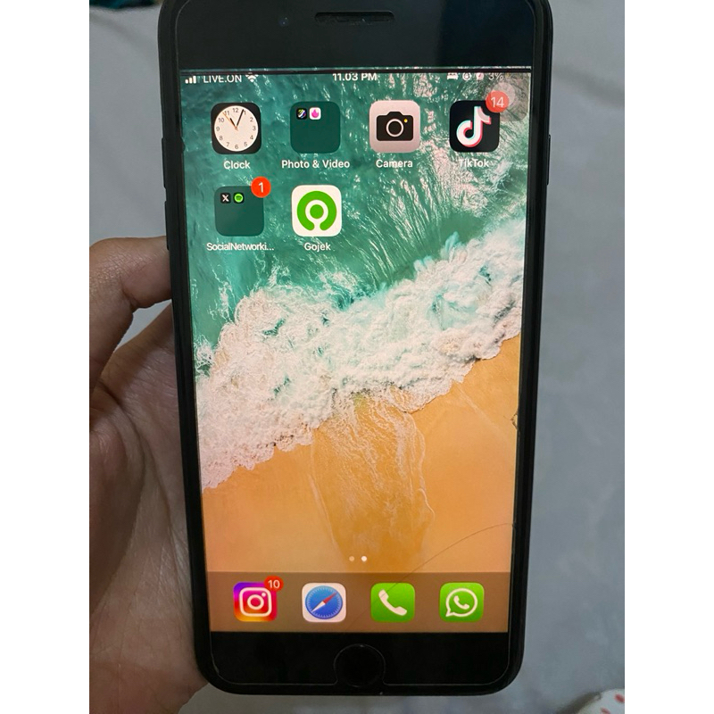 iphone 7 plus 7+ black 128gb