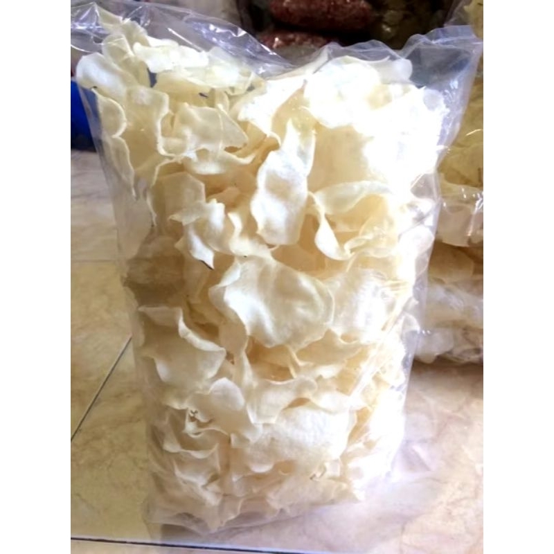 

Kaelashop99 ll KERUPUK GADUNG MENTAH 1kg / KERUPUK GADUNG PUTIH / KERUPUK GADUNG BLITAR RASA BAWANG Ready banyak