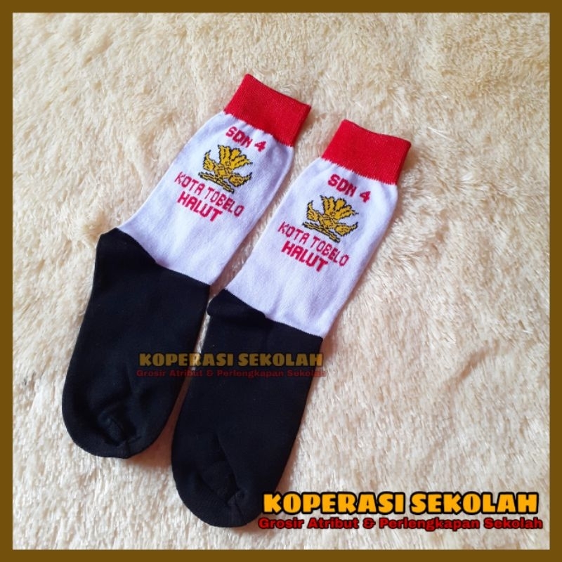 Kaos Kaki Sekolah Rajut / Bordir Logo Custom Murah - Atribut Sekolah
