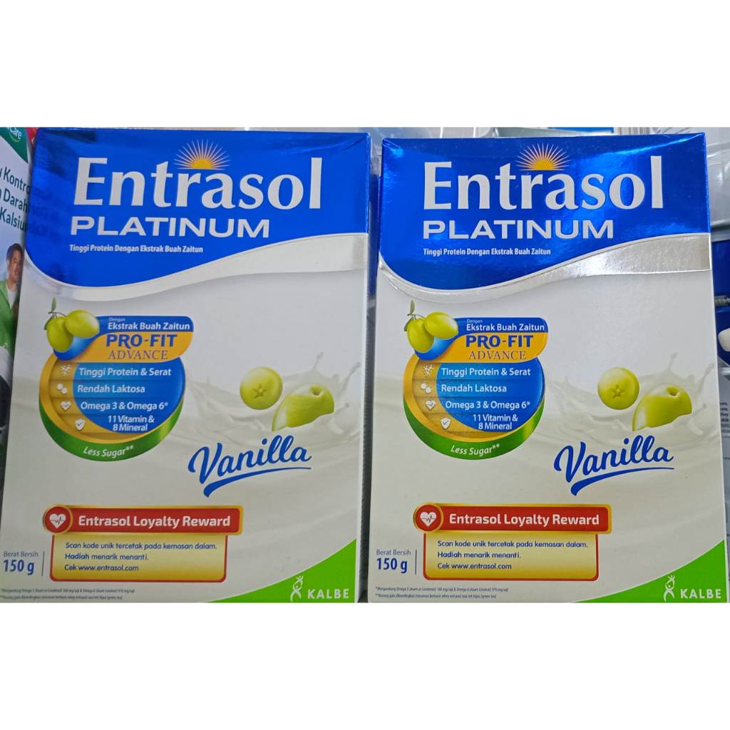 

Entrasol Platinum Vanilla 150gr / Susu Dewasa & Lansia Rasa Vanila