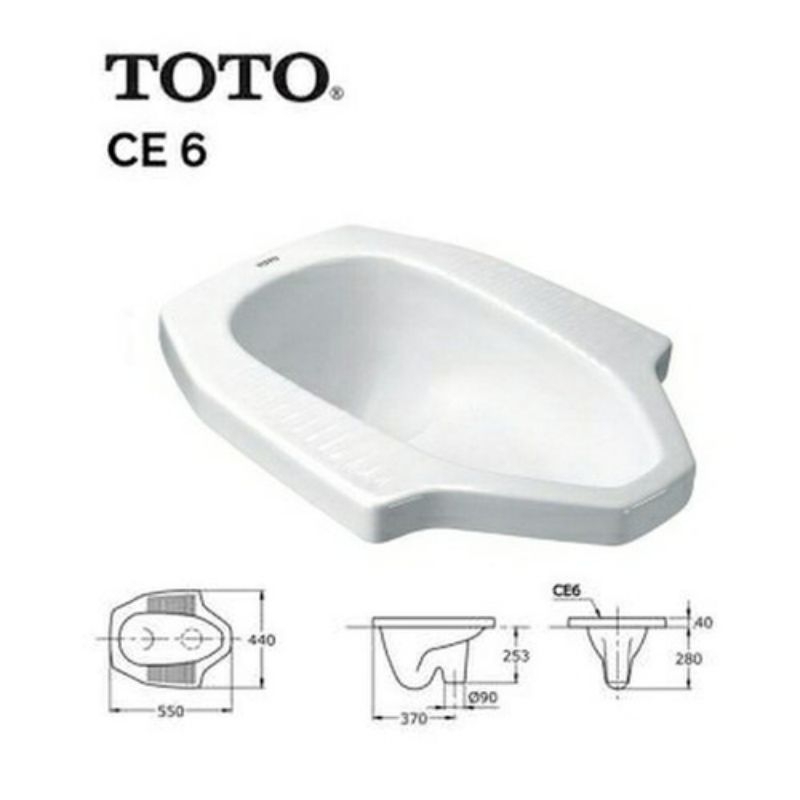 Closet jongkok TOTO CE6