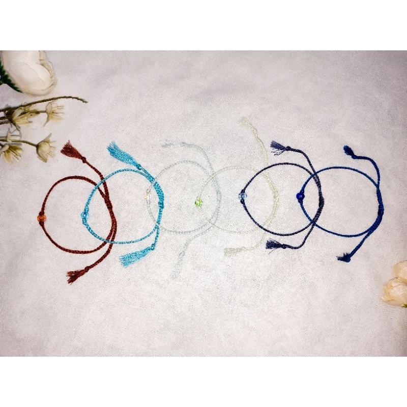 GELANG TALI AESTHETIC // GELANG TALI // GELANG TALI POLYESTER // GELANG TALI MANIK // GELANG BENANG 