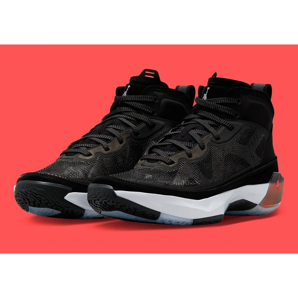 Sepatu Basket Nike Air Jordan 37 PF Black Hot Punch Size 11 / 45