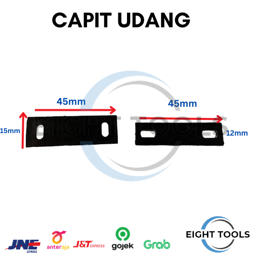 Capit Udang / Tic Tac Pintu / Capit Plastik / Plastik Hitam / Tic Tac Pintu Lemari