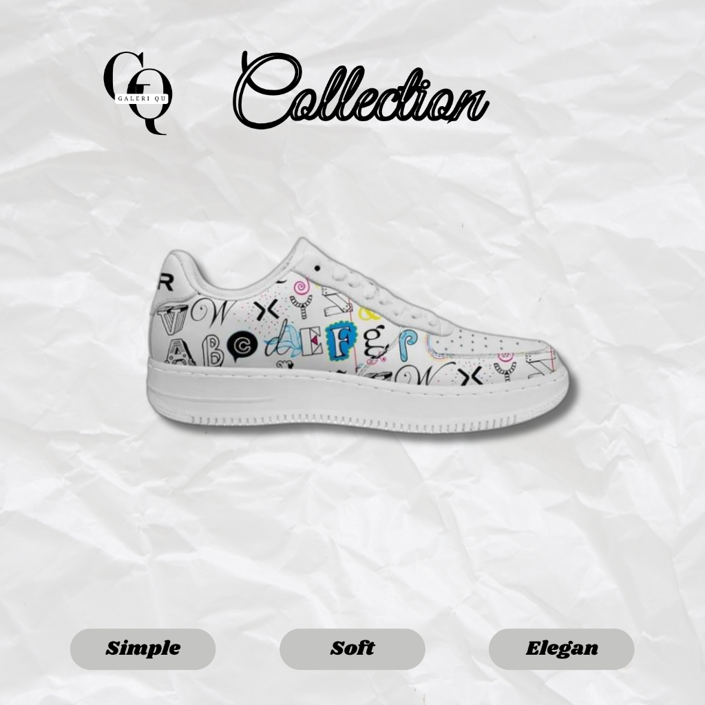 Sepatu sneakers unisek anime sepatu putih