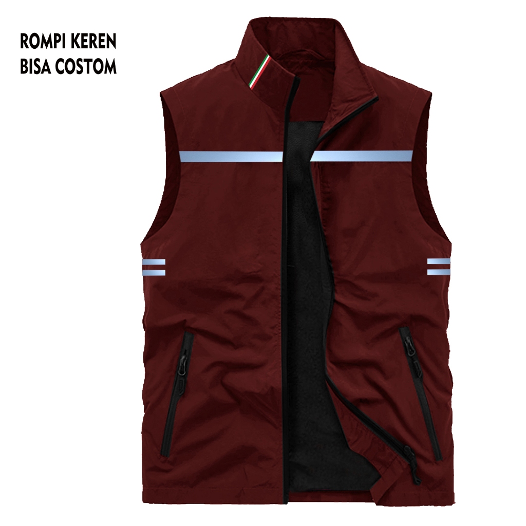 Rompi Polos Anti Angin Windproof, Rompi Pria Keren Terbaru