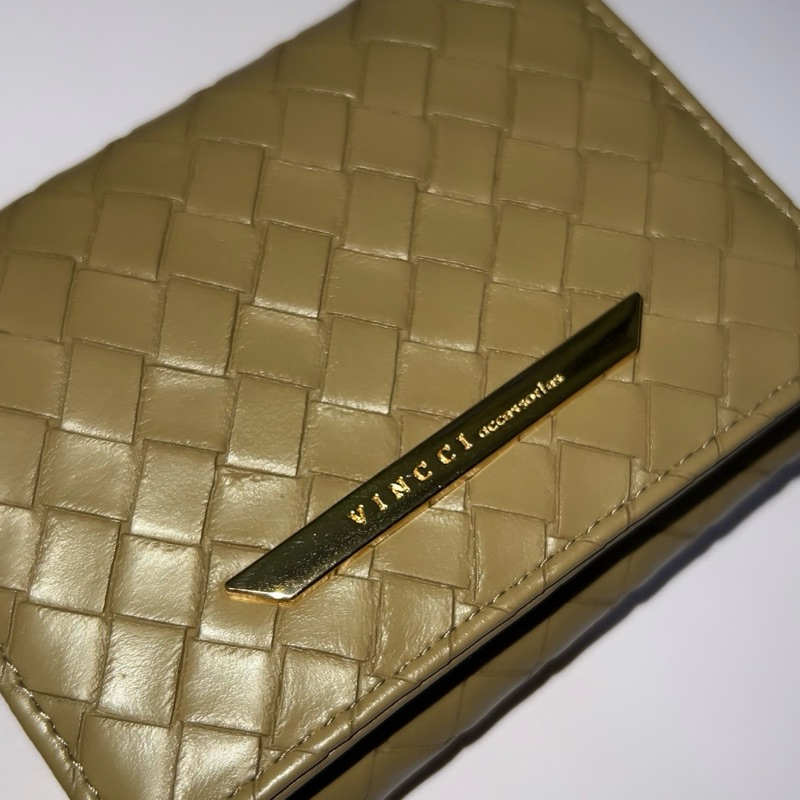 (NEW)VINCCI WALLET 100% ORIGINAL STORE MALAYSIA DOMPET LIPAT KARTU BROW KHAKI