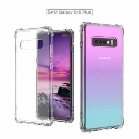 CASE SAMSUNG S10 S10 PLUS CASING BENING ANTI CRACK SILICONE TRANSPARAN