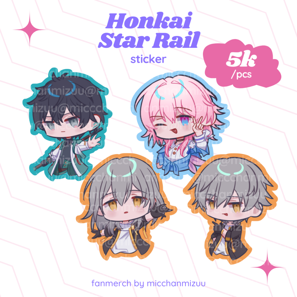 [FANMERCH] Honkai Star Rail Sticker Diecut