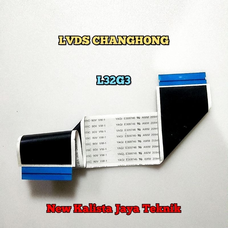 KABEL LVDS TV CHANGHONG L32G3A ORIGINAL KABEL FLEXIBLE TV 32G3 KABEL TCON L 32G3 KABEL FLEKSIBEL TV 