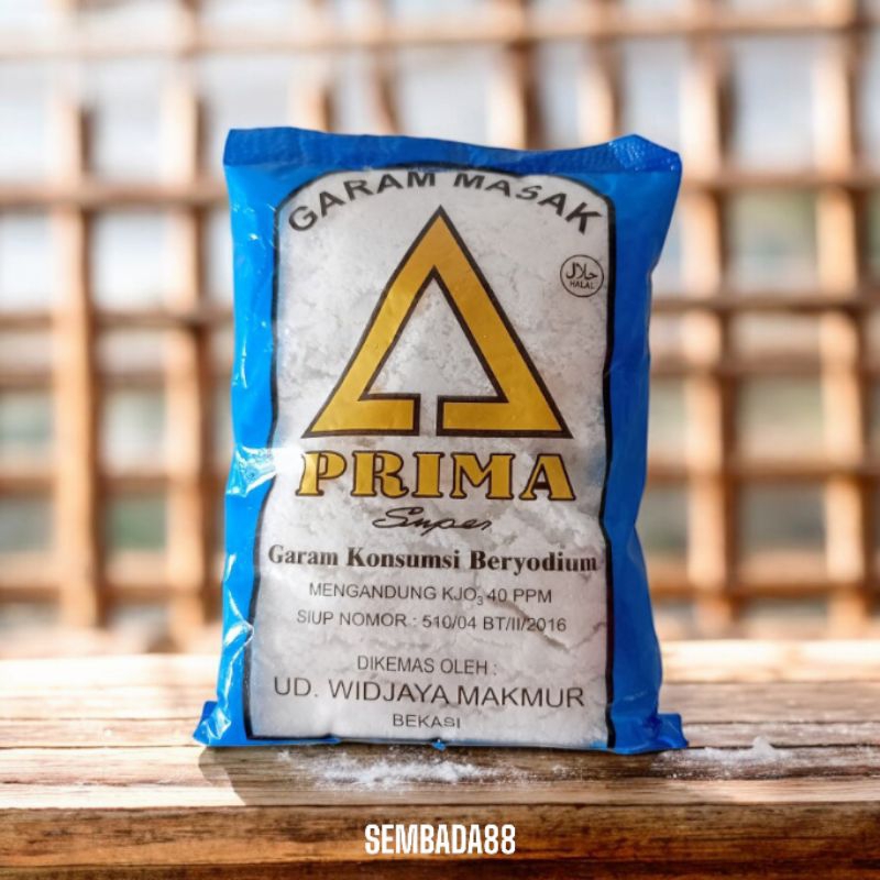 

GARAM PRIMA SUPER KEMASAN 150 GRAM / GARAM BERYODIUM / BUMBU DAPUR / GARAM MASAK / GAREM