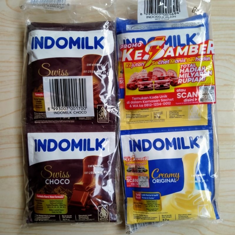 

indomilk susu kental manis renceng 37g 6 pcs/ susu indomilk isi 6 saschet