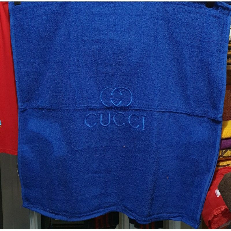 handuk mandi dewasa jumbo bordir Gucci uk 75x155cm