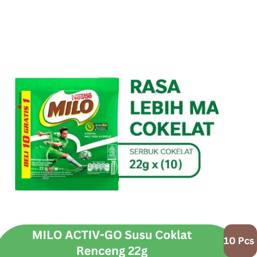 

MILO ACTIV-GO Susu Coklat Renceng 22g - 10pcs