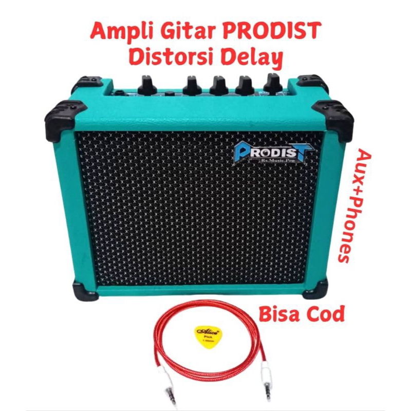 Ampli Gitar Mini  Delay Distorsi - Ampli Gitar Mini Delay Distorsi Sudah Ada Aux+Phones