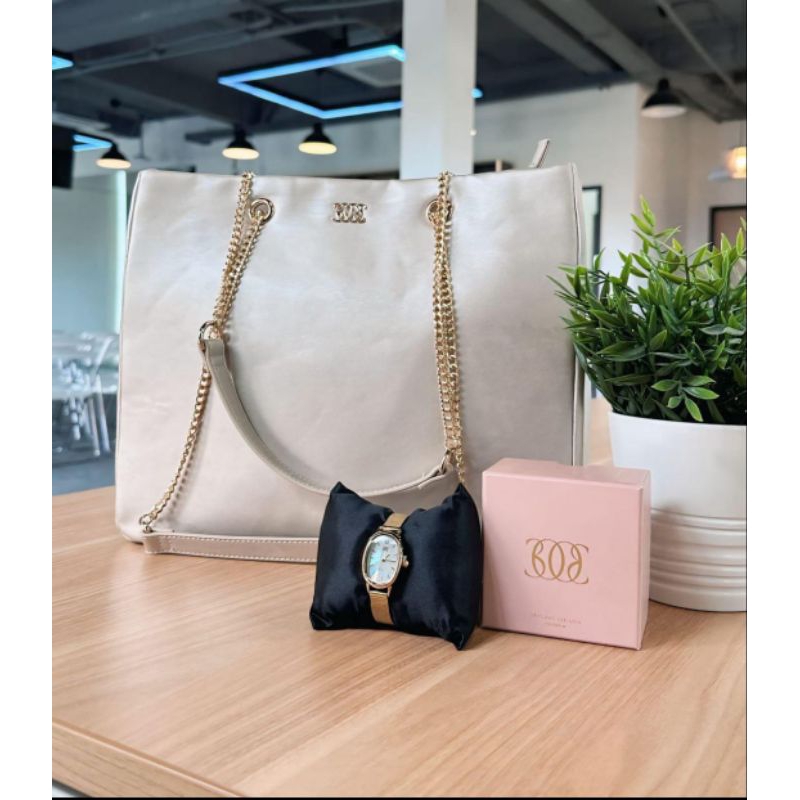 Opulence Tote Bag & Women Watch by Oriflame