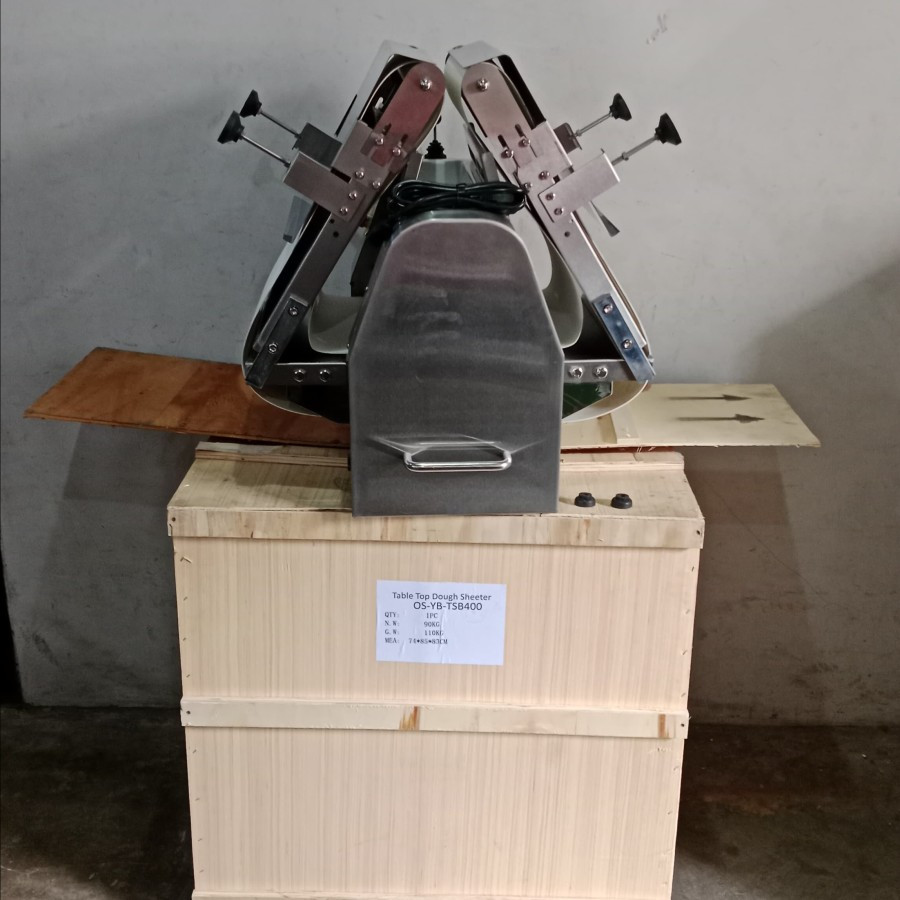 OSSEL Dough Sheeter Mesin Penipis Adonan Listrik Pendek Table Top OS-YBTSB400 OSSEL