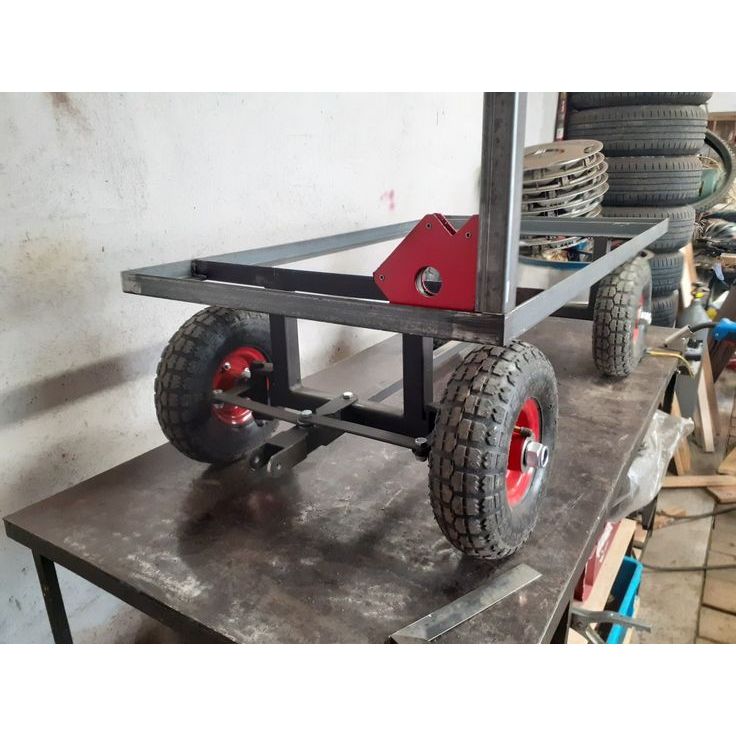 TROLI BARANG BESI KAPASITAS BESAR HEAVY DUTY TROLI PADI MULTIFUNGSI