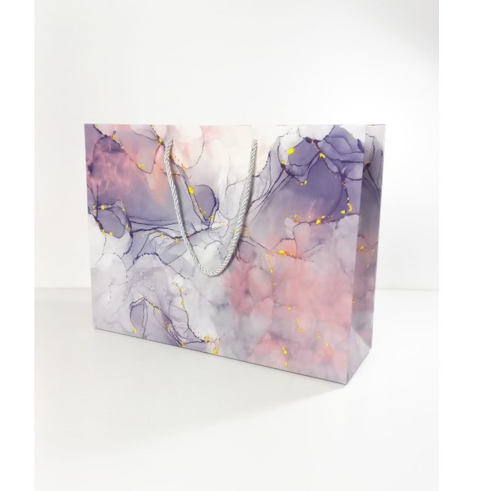 

Paperbag Gift Edition Marble Misty Purple Uk 40 x 12 x 30 cm