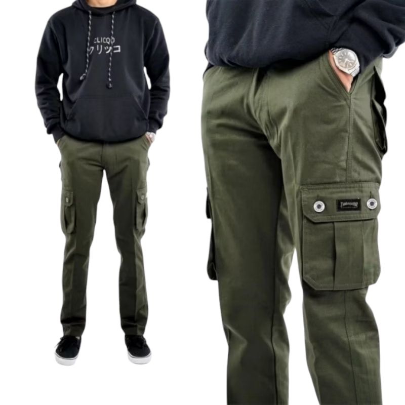 ORIGINAL CELANA CARGO PANJANG PRIA PREMIUM AMERICAN DRILL