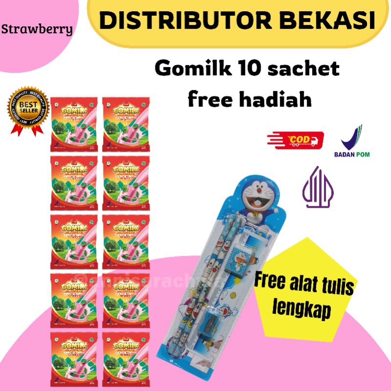 

[Free Hadiah] Gomilk Susu Etawa Renceng 10 Sachet, untuk kesehatan tubuh - Bariklana