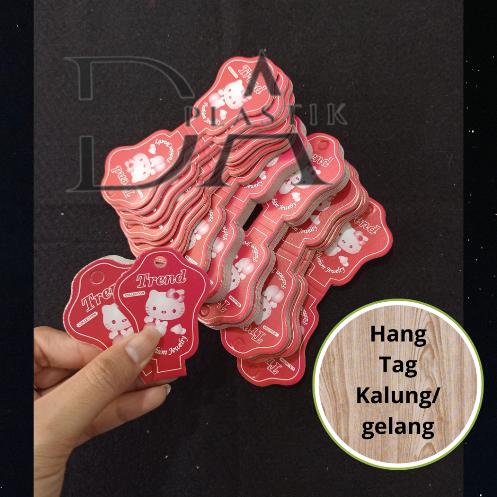 

Hang Tag Kalung Gelang | Label accesories | Card Kar | Label Tasbih Gelang Cincin